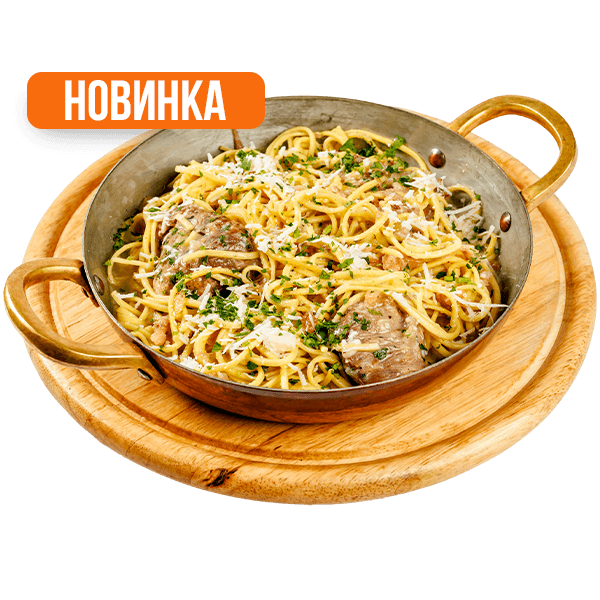 Лапша домашняя по-флотски с брынзой